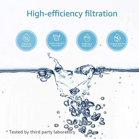 AQUA CREST Faucet Filter Replacement, Replacement for Brita® Faucet Filter, Brita® 36311 On Tap Water Filtration System, Brita® FR-200, FF-100 Replacement Filter, White (Pack of 4) in Kuwait