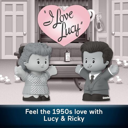 Little People Collector I Love Lucy TV Show Special Edition Set for Adults & Fans, Lucy & Ethel Figures in a Display Box in Saudi Arabia