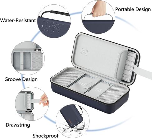 Carry Case Compatible with Apple 2024 Mac Mini M4 /M4 Pro,Portable Mac Mini M4 Travel Carrying Case, Protective Hard Shell for Holds Magic Keyboard/Magic Mouse/Accessories (Grey) in Kuwait