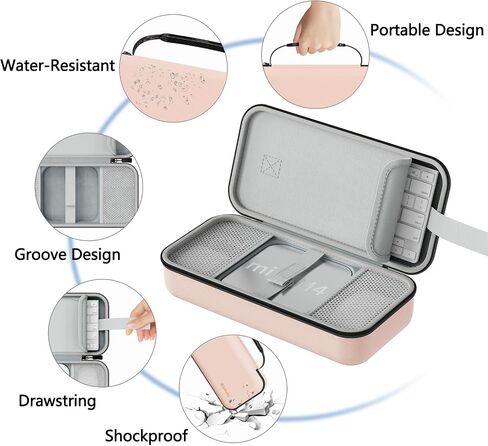 Carry Case Compatible with Apple 2024 Mac Mini M4 /M4 Pro,M4 Pro Protective Carrying Case, Portable Hard Shell Travel Storage Bag (Pink) in Saudi Arabia
