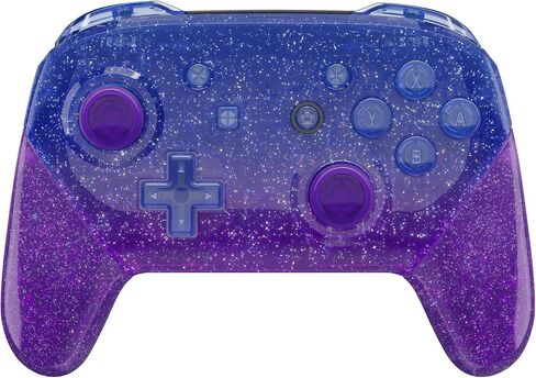 eXtremeRate Transparent Clear Red Faceplate Backplate Handles for Nintendo Switch Pro Controller, DIY Replacement Grip Housing Shell Cover for Nintendo Switch Pro - Controller NOT Included in Kuwait