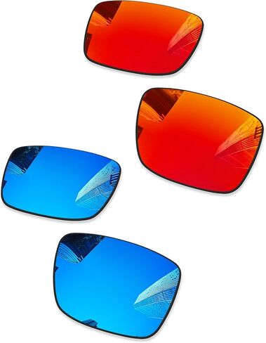 Ploarized Replacement Lenses for Oakley Eyepatch 2 OO9136 Sunglasses - Fire Red in Kuwait