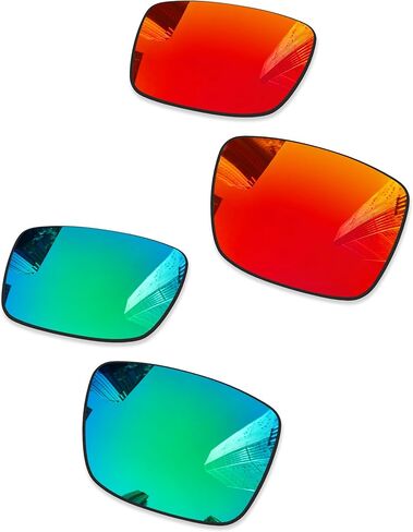 Ploarized Replacement Lenses for Oakley Eyepatch 2 OO9136 Sunglasses - Fire Red in Kuwait