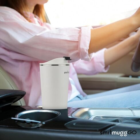 GO Heated Coffee Mug, Travel Mug, 13.5 OZ. Smart Mug, Battery Powered Heated Coffee Mug, Great for Coffee and Tea, Snap on Magnetic Charging Cord, New and Improved (Mint Green) in Kuwait