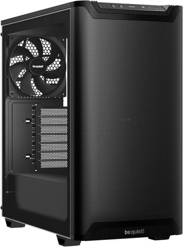 be quiet! Pure Base 501 Black PC case | 2 Preinstalled Quiet Fans | Mid Case | USB 3.2 Gen | Airflow | BGW74 in Kuwait