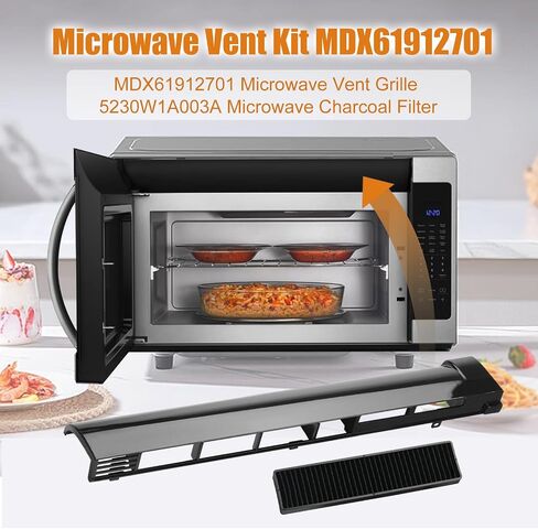 شبكة تنفيس الميكروويف البديلة MDX61912701 لـ LG AP5202555,2119394, AH3535252, EA3535252,LMV2031ST,LMH2016ST,LMHM2237BD,LMHM2017SB in Kuwait