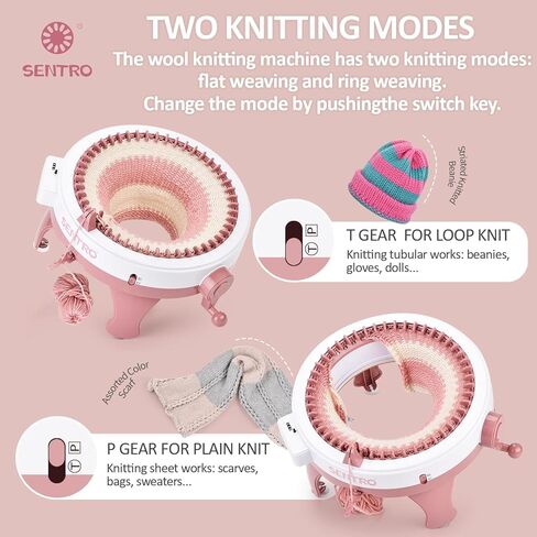 ماكينة حياكة سنترو 40 إبر كروشيه آلة نول الحياكة لتقوم بها بنفسك ماكينات دوارة للوحة الحياكة للجورب/القبعة/اليقطين in Kuwait