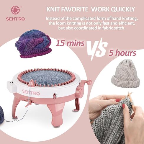 ماكينة حياكة سنترو 40 إبر كروشيه آلة نول الحياكة لتقوم بها بنفسك ماكينات دوارة للوحة الحياكة للجورب/القبعة/اليقطين in Kuwait