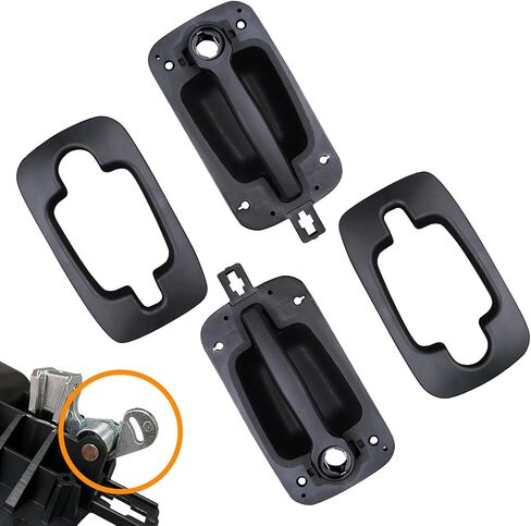 APPERFiT Exterior Door Handle Bezel Trim Left Driver Side/Right Passenger Side Compatible with International ProStar in Saudi Arabia