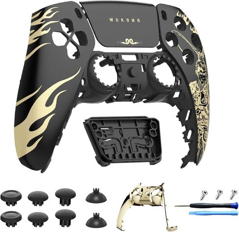 Touchpad Front Shell Compatible with PS5 Controller BDM-010 020 030 040 050, Replacement Faceplate Custom Touch Pad Cover Set and Decorative Trim Shell with Thumbsticks Kits for PS5 Controller in Kuwait