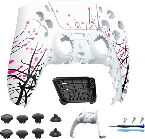 Touchpad Front Shell Compatible with PS5 Controller BDM-010 020 030 040 050, Replacement Faceplate Custom Touch Pad Cover Set and Decorative Trim Shell with Thumbsticks Kits for PS5 Controller in Kuwait