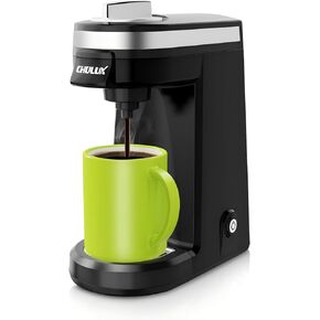 CHULUX Mini Single Serve Coffee Maker for K Cup, Tiny Small Size Coffee Machine for One Person Travel, RV, Truck and Home