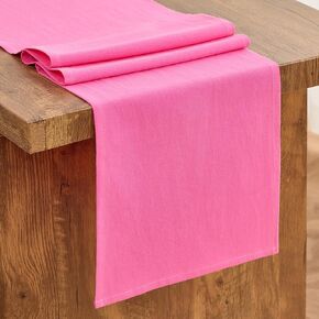 Letjolt White Table Runner Rustic Table Runner 12x72 Inches Cotton Table Runner Plain Table Runner