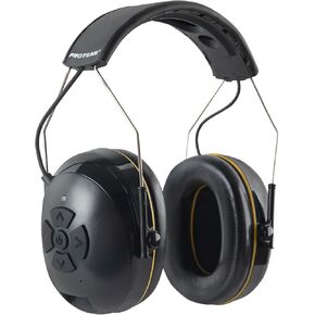 فطائر أذن الراديو الرقمية ، حماية الأذن حماية الأذن مع ميكروفونات الازدهار ، الطاقة بواسطة بطارية AAA ، سماعة رأس Radio Bluetooth AM FM لقص العشب في الهواء الطلق (الأزرق) in Kuwait