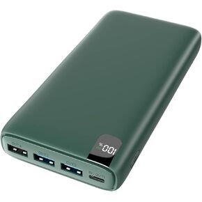 CONXWAN Portable Charger 26800mAh Power Bank 22.5W Fast Charging, 4 USB Outputs PD External Backup Charger Cell Phone USB C Battery Pack Compatible with iPhone Tablets Galaxy Android