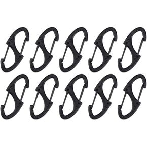 SWATOM 20PCS S Double Sided Mini Carabiner Clip Small Dual Wire Gate Carabiners Keychain Clasp Snap Hooks Tiny Key Clips EDC Accessories for Outdoor Camping Fishing Hiking