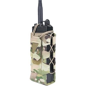 DMGEAR Tactical Molle Radio Pouch,Walkie Talkies Holder Duty Bag, Adjustable Storage Pouch