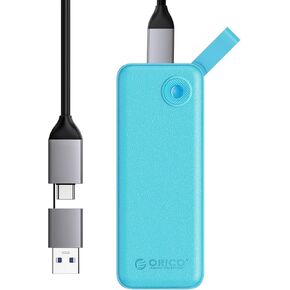 ORICO 2TB External SSD, Up to 1050MB/s, Compact with 2 in 1 USB C & A Cable, External Solid State Drives, Reliable Storage for USB C Smartphone, Tablet, PC - B10PRO