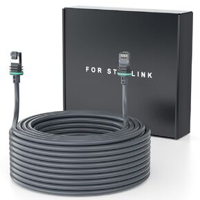 Starlink Gen 3 Cable 75FT/23M,linkoostar Starlink Cable Gen 3 Replacement Standard V3 Cable for Starlink Rectangular Waterproof Extension Ethernet Cable Gen 3 Accessories