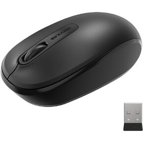 Incase Wireless Mobile Mouse 1850 – Designed by Microsoft – Compact, Comfortable, Right/Left Hand Use, 6-Month Battery Life, Nano Transceiver, Works with Mac/Windows 8/10/11 (Black)
