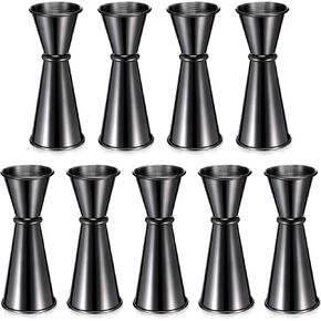 9 Pieces Jigger for Bartending Cocktail Jigger 2 oz 1 oz, 304 Stainless Steel Shot Glass Measuring Cup Shot Measure Jigger Double Japanese Jigger for Bartender Bar Supplies in Kuwait