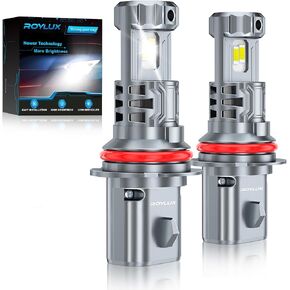 ROYLUX H13 9008 Fog Light Bulb, 24000LM 600% High Brightness 6000K Cool White for Powersports ATV UTV, Pack of 2 in Saudi Arabia