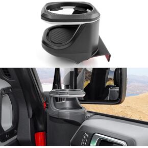 حامل كأس لسيارة Jeep Wrangler(JL) /Jeep Gladiator (JT) 2018-2024 حامل كأس الباب مع حامل زجاجة مياه كوستر حامل أكواب مشروبات السيارة لملحقات Wrangler JL Jeep Gladiator الداخلية in Saudi Arabia