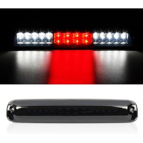 BORDAN For Dodge Ram Third Brake Light Stop Lamp Compatible For 2009-2017 Dodge Ram 1500 2010-2017 Dodge Ram 2500 3500 White & Red LED Brake Tail Light Assembly Smoke Lens