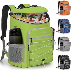 Cooler Backpack, Lightweight Insulated Cooler Backpack Leakproof for 30 Can Drinks (330ml), Insulated Soft Camping Cooler, Beach Cooler, Portable Cooler Backpack for Travel Hiking