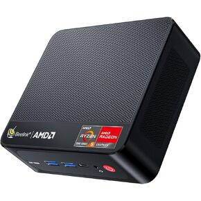 Beelink SER5 PRO Mini PC,AMD Ryzen 7 5850U (8C/16T,up to 4.4GHz),32GB DDR4 RAM 500GB M.2 SSD Graphics 8 core 2000 MHz Wifi6/BT5.2/USB3.2/HDMI+DP+Type-C,Support Three-Screen Display