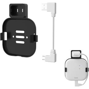 Outlet Wall Mount for Blink Sync Module XR with Short Cable, Save Space and Easy Move, No Drilling or Tools, Mount Bracket Holder for Blink Outdoor Indoor Security System (White)