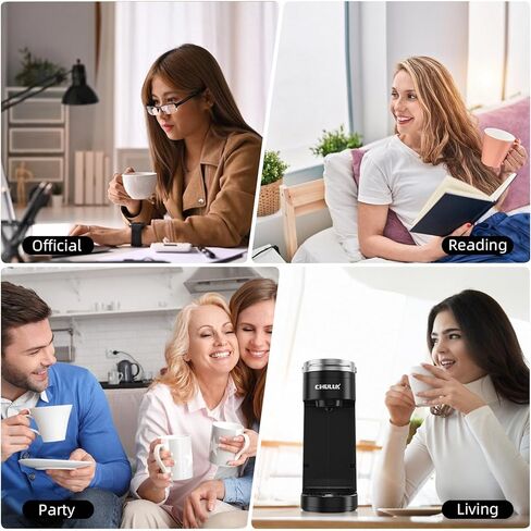 Chulux Mini Single Single Maker For K Cup ، آلة قهوة صغيرة الحجم لسفر شخص واحد ، عربة سكن متنقلة ، شاحنة ومنزل in Kuwait