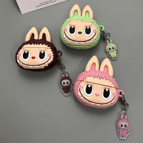 Cute Cartoon Designed for AirPods 4 Case and AirPods 4th Generation Case with Active Noise Cancellation (2024) Protective Cover with Carabiner Keychain (Totor) in Kuwait