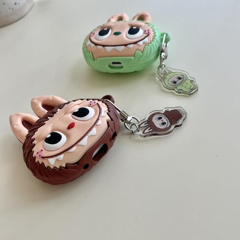 Cute Cartoon Designed for AirPods 4 Case and AirPods 4th Generation Case with Active Noise Cancellation (2024) Protective Cover with Carabiner Keychain (Totor) in Kuwait