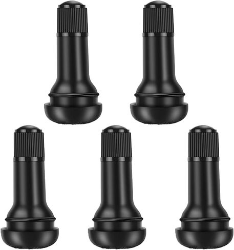 Riseuvo 5pcs PVR70 Valve Stems Bent 90 Degree Angled Snap-in Rubber Base for Motorcycle, ATV in Saudi Arabia
