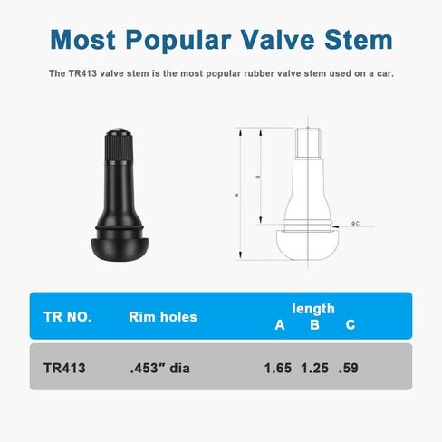 Riseuvo 5pcs PVR70 Valve Stems Bent 90 Degree Angled Snap-in Rubber Base for Motorcycle, ATV in Saudi Arabia
