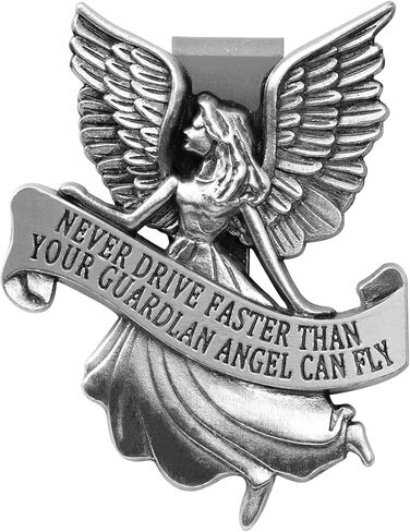 مشبك قناع السيارة Guardian Angel، وسام سانت كريستوفر للسيارة، ملحقات سلامة السيارة هدايا للسائقين الجدد والمراهقين والأولاد وأصدقاء العائلة in Kuwait