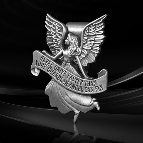 مشبك قناع السيارة Guardian Angel، وسام سانت كريستوفر للسيارة، ملحقات سلامة السيارة هدايا للسائقين الجدد والمراهقين والأولاد وأصدقاء العائلة in Kuwait