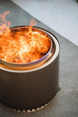 موقد منفرد Bonfire 2.0 مع حامل ، حفرة النار التي لا تدخن 19.5 بوصة مع مقلاة رماد قابلة للإزالة - حفرة النار في الهواء الطلق المحمولة - مدفأة حرق الخشب من الفولاذ المقاوم للصدأ ، مثالية ل 4-6 أشخاص ، 21.75 رطل in Kuwait