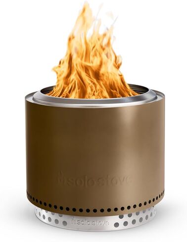 موقد منفرد Bonfire 2.0 مع حامل ، حفرة النار التي لا تدخن 19.5 بوصة مع مقلاة رماد قابلة للإزالة - حفرة النار في الهواء الطلق المحمولة - مدفأة حرق الخشب من الفولاذ المقاوم للصدأ ، مثالية ل 4-6 أشخاص ، 21.75 رطل in Kuwait