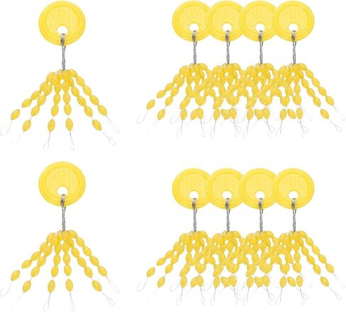 PATIKIL Fishing Rubber Bobber Beads Stoppers,Float Sinker Stops Oval Shape XS Size for Fishing Line in Kuwait