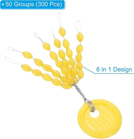 PATIKIL Fishing Rubber Bobber Beads Stoppers,Float Sinker Stops Oval Shape XS Size for Fishing Line in Kuwait