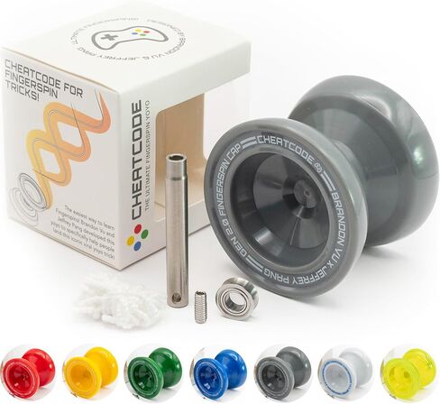 Cheatcode Yoyo من Brandon Vu - التبديل المستجيب إلى Yoyo غير المستجيب للأطفال والمراهقين والبالغين - Fingerspin & Plastic Pro Yoyo - تعلم مهارات يويو الاحترافية - يو يو للأطفال من أوفست يويو in Kuwait