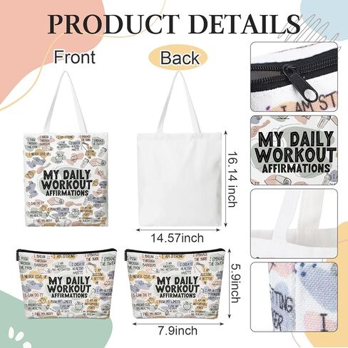 2 Pcs Singer Fans Reusable Canvas Tote Bag and Singer Makeup Bag Aesthetic Travel Music Lovers Gifts for Women Christmas Singers Fans Birthday Gift Grocery Shopping Storage in Saudi Arabia