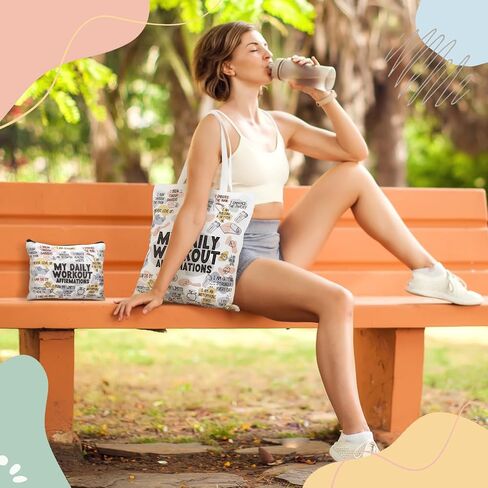 2 Pcs Singer Fans Reusable Canvas Tote Bag and Singer Makeup Bag Aesthetic Travel Music Lovers Gifts for Women Christmas Singers Fans Birthday Gift Grocery Shopping Storage in Saudi Arabia