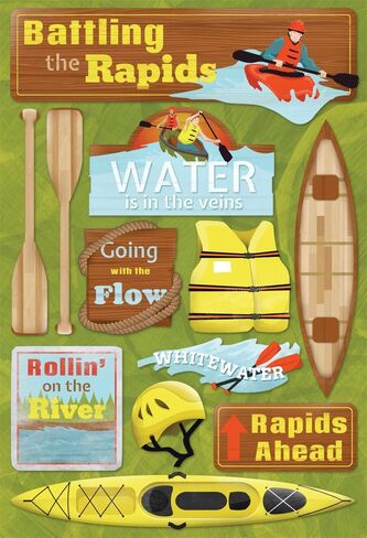 Karen Foster Design Acid and Lignin Free Scrapbooking Sticker Sheet, Boating in Saudi Arabia