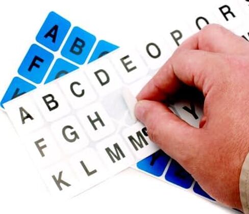 ChromaLabel 1 x 3/4 inch Alphabet Stickers, 5 Assorted Colors, 10 Sheets/Variety Pack in Kuwait