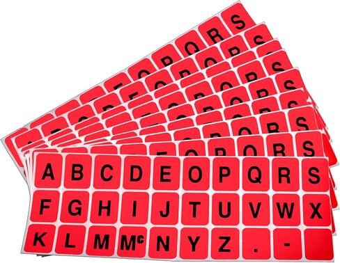 ChromaLabel 1 x 3/4 inch Alphabet Stickers, 5 Assorted Colors, 10 Sheets/Variety Pack in Kuwait
