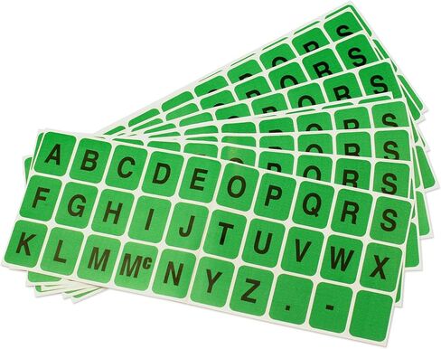 ChromaLabel 1 x 3/4 inch Alphabet Stickers, 5 Assorted Colors, 10 Sheets/Variety Pack in Kuwait