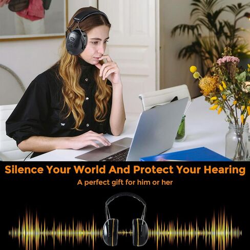 فطائر أذن الراديو الرقمية ، حماية الأذن حماية الأذن مع ميكروفونات الازدهار ، الطاقة بواسطة بطارية AAA ، سماعة رأس Radio Bluetooth AM FM لقص العشب في الهواء الطلق (الأزرق) in Kuwait